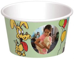 קערית כלבים מתוקים מוצאים בלון - רקע מינט